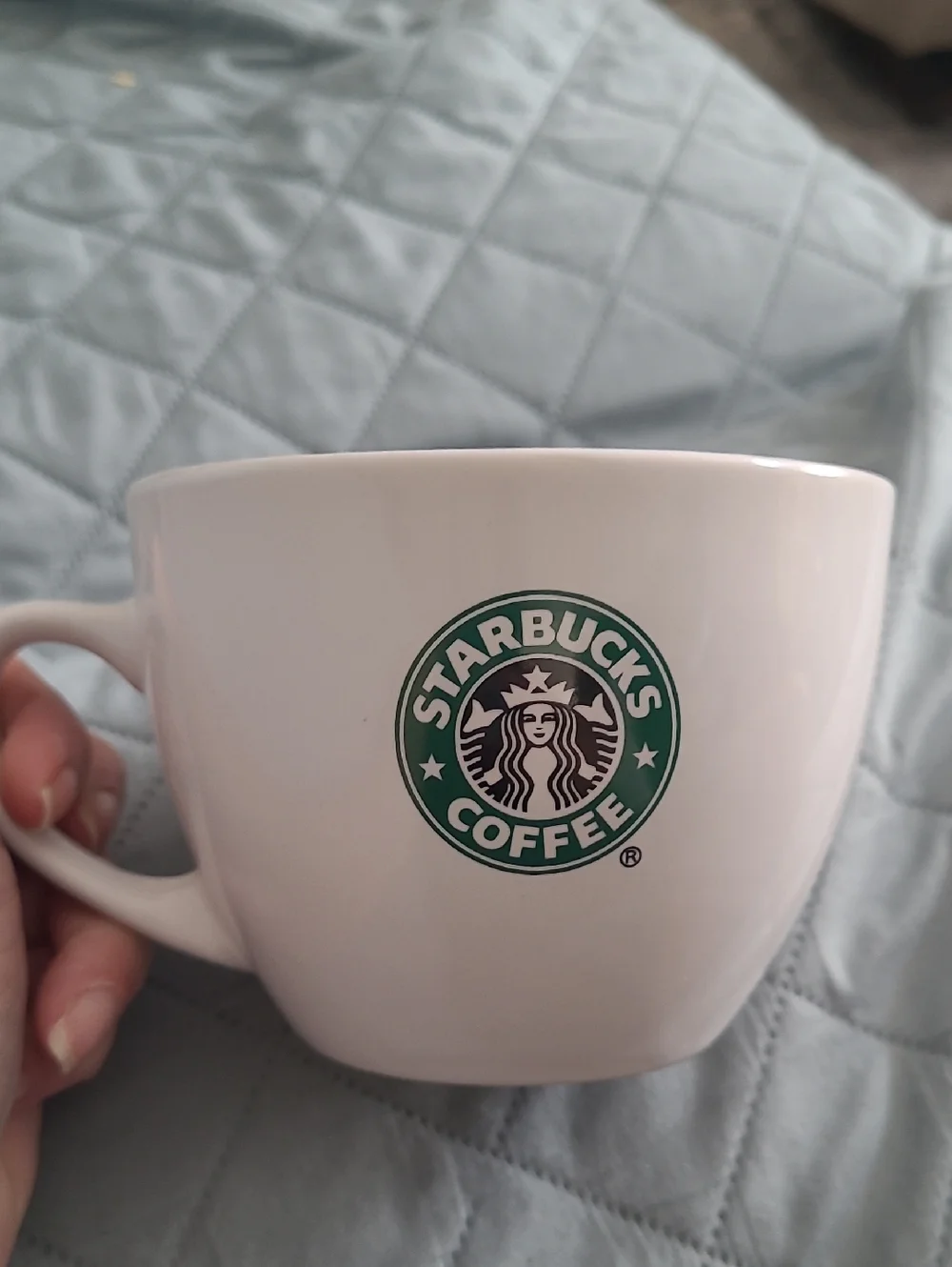 Starbucks 2007 Mermaid Logo Latte Mug 18 Oz Coffee Cup
